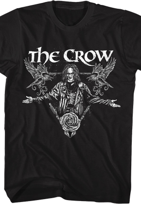 Vintage Rose Triangle The Crow T-Shirt