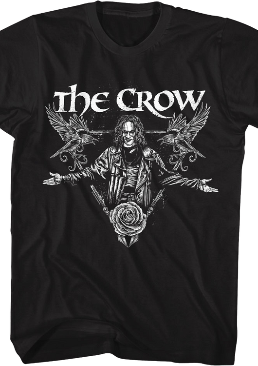 Vintage Rose Triangle The Crow T-Shirt - main product image