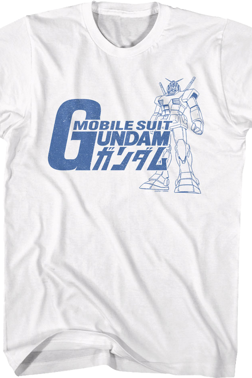Vintage RX-78-2 Sketch Gundam T-Shirt - main product image