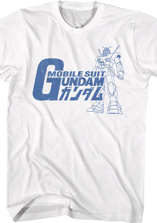 Vintage RX-78-2 Sketch Gundam T-Shirt - main product image
