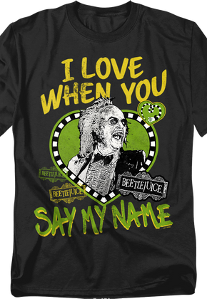 Vintage Say My Name Beetlejuice T-Shirt