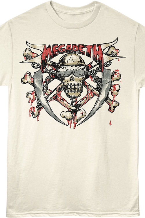 Vintage Skull & Bones Megadeth T-Shirt - main product image
