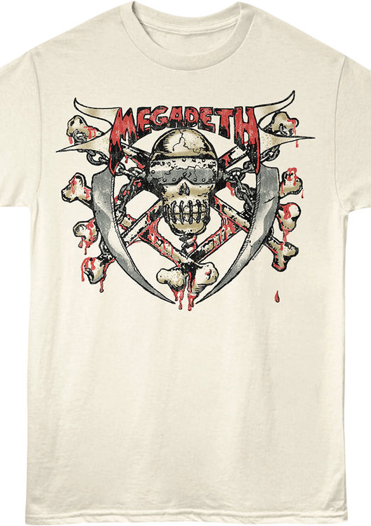 Vintage Skull & Bones Megadeth T-Shirt - main product image