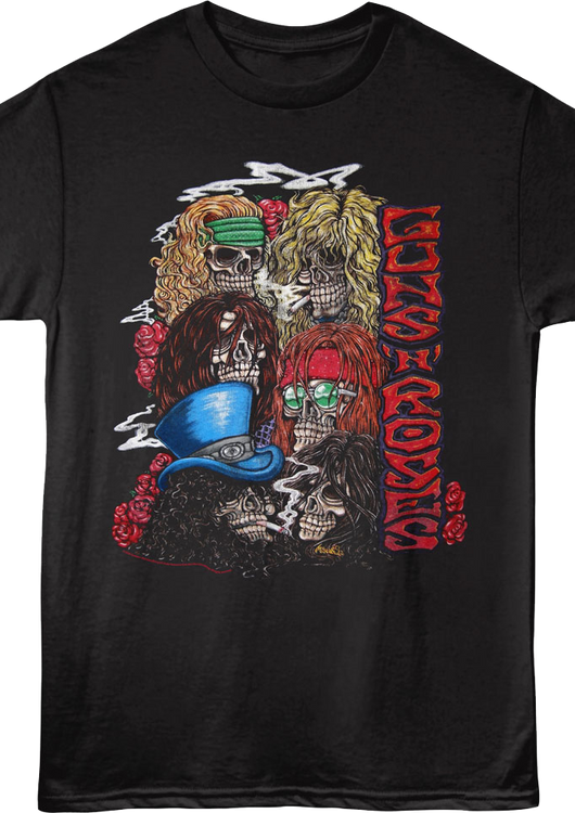 Vintage Skulls Guns N' Roses T-Shirt - main product image