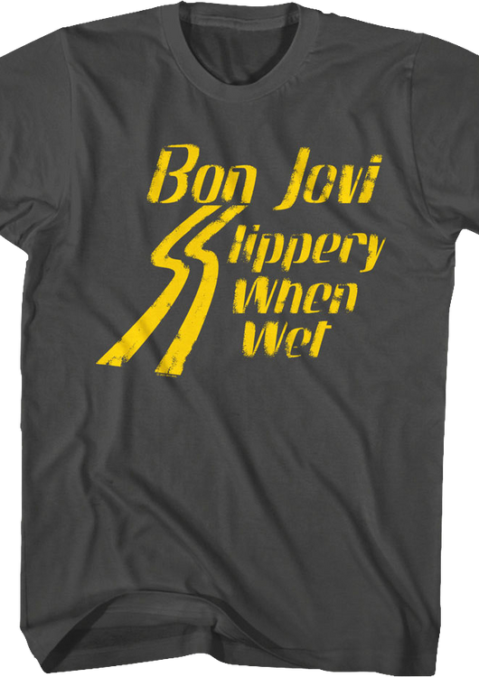 Vintage Slippery When Wet Bon Jovi T-Shirt - main product image