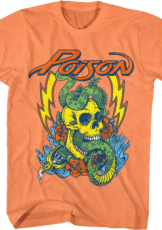 Vintage Snake & Skull Poison T-Shirt - main product image