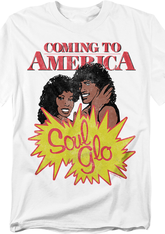 Vintage Soul Glo Advertisement Coming To America T-Shirt - main product image