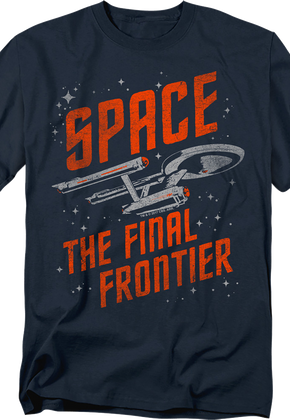 Vintage Space The Final Frontier Star Trek T-Shirt