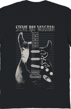 Vintage SRV Guitar Stevie Ray Vaughan T-Shirt