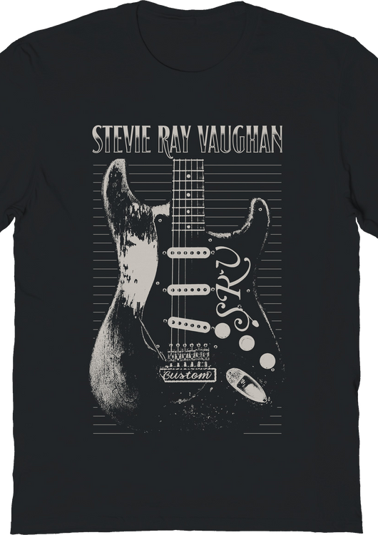 Vintage SRV Guitar Stevie Ray Vaughan T-Shirt - main product image
