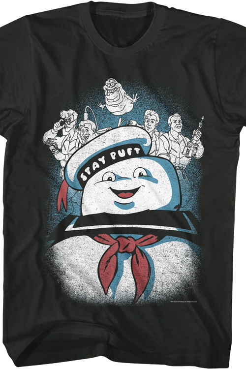 Vintage Stay Puft Collage Real Ghostbusters T-Shirtmain product image
