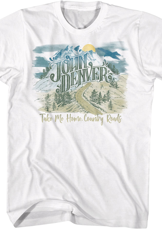 Vintage Take Me Home Country Roads John Denver T-Shirt - main product image
