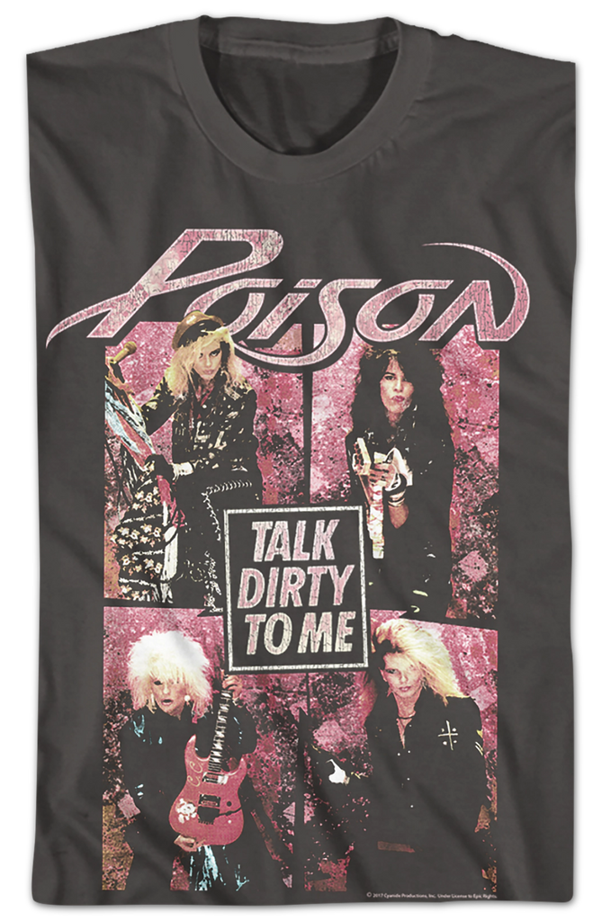 Vintage Talk Dirty To Me Poison TShirt