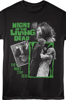 Vintage They Won't Stay Dead Night Of The Living Dead T-Shirt