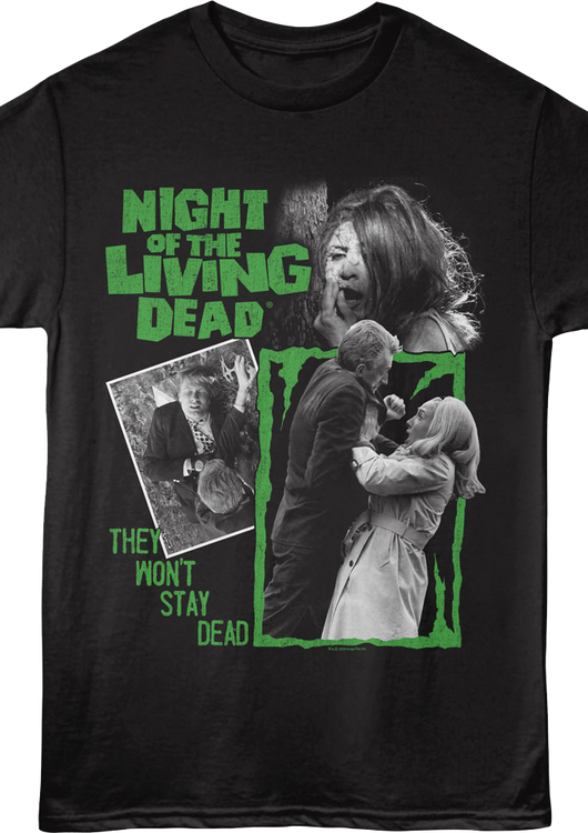 Vintage They Won't Stay Dead Night Of The Living Dead T-Shirt - main product image
