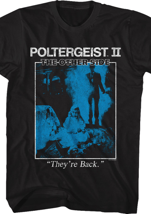 Vintage They're Back Poster Poltergeist II T-Shirt - main product image