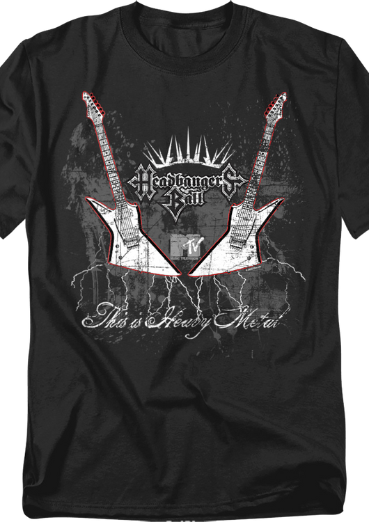 Vintage This Is Heavy Metal Headbangers Ball MTV T-Shirt - main product image