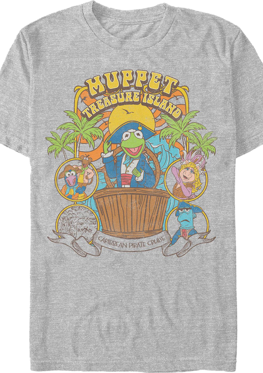 Vintage Treasure Island Caribbean Pirate Cruise Muppets T-Shirt - main product image