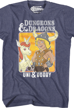 Blue Heather Uni & Bobby Dungeons & Dragons T-Shirt