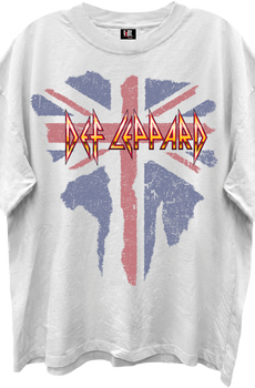 Vintage Union Jack Def Leppard Oversized T-Shirt
