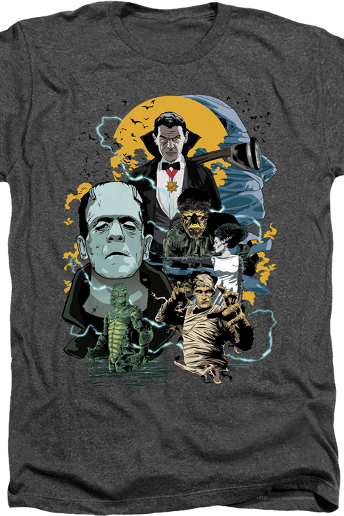Vintage Universal Monsters Collage T-Shirtmain product image