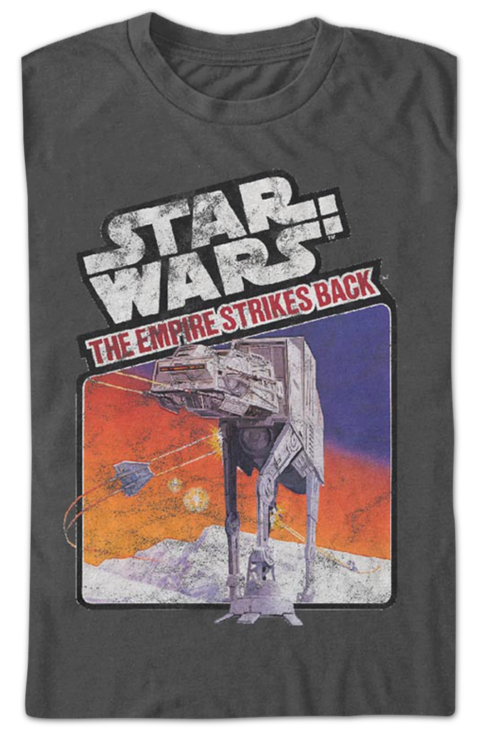 Vintage Video Game Cartridge Art Empire Strikes Back Star Wars T-Shirt