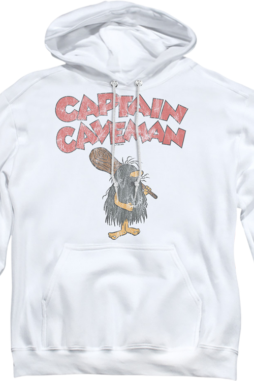 Vintage White Captain Caveman Hoodiemain product image