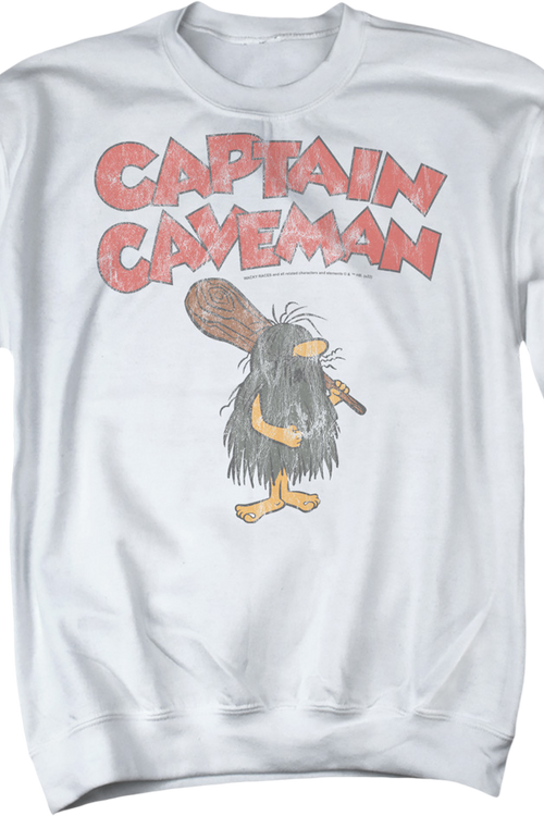 Vintage White Captain Caveman Sweatshirtmain product image