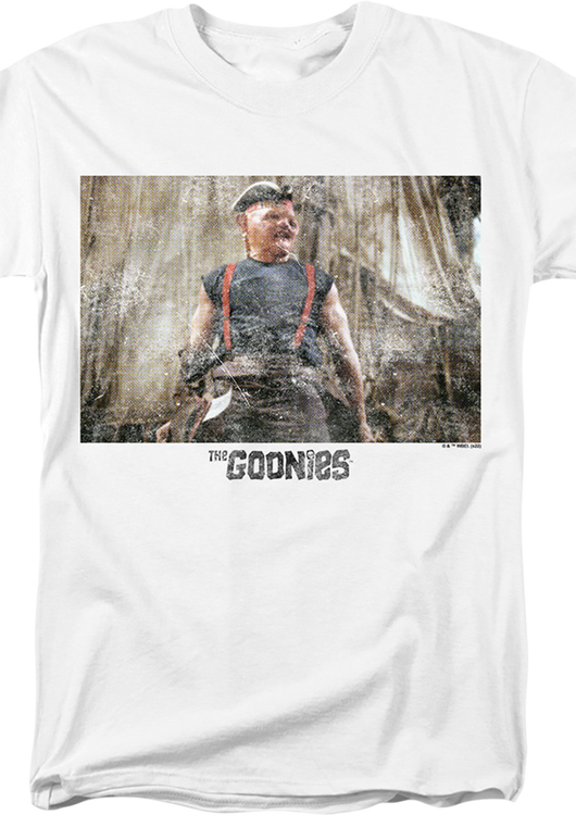 Vintage White Pirate Sloth Goonies T-Shirt - main product image