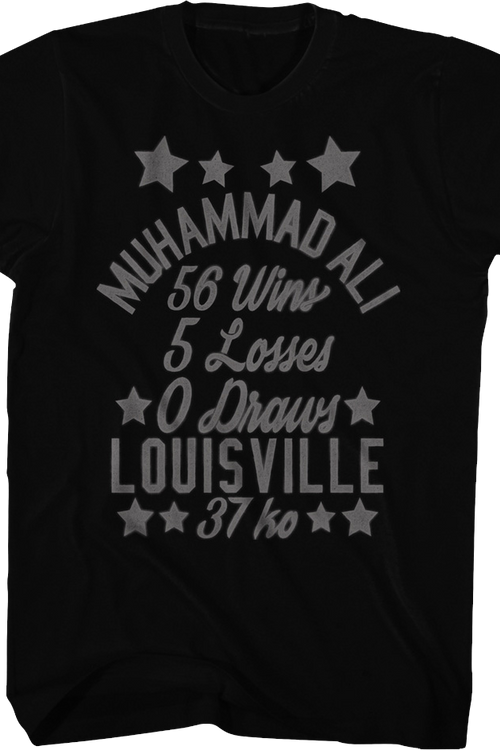 Vintage Wins And Losses Muhammad Ali T-Shirt - main product image