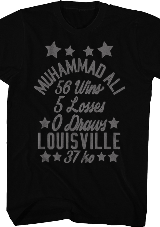 Vintage Wins And Losses Muhammad Ali T-Shirt - main product image