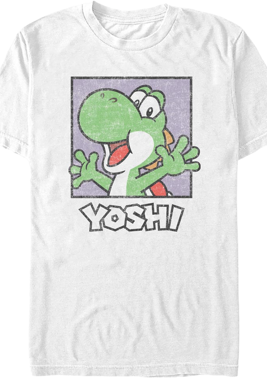 Vintage Yoshi Square Super Mario Bros. T-Shirt - main product image