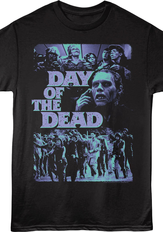 Vintage Zombies Collage Day Of The Dead T-Shirt - main product image