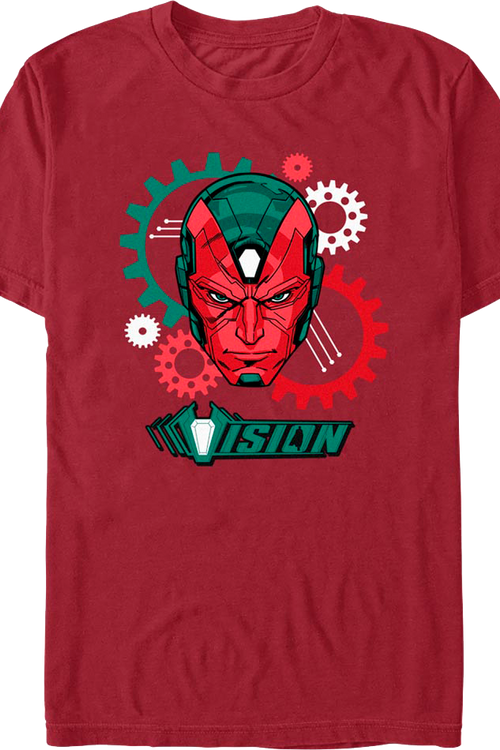 Vision Gear Head Marvel Comics T-Shirtmain product image