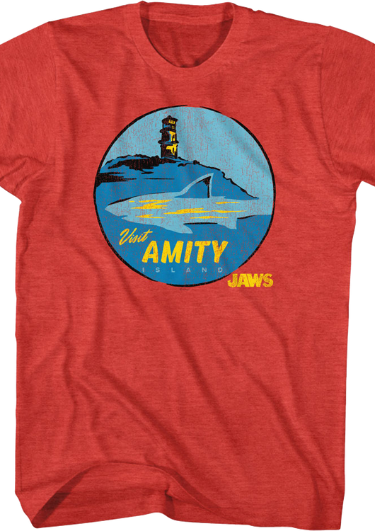 Visit Amity Island Circle Jaws T-Shirt - main product image