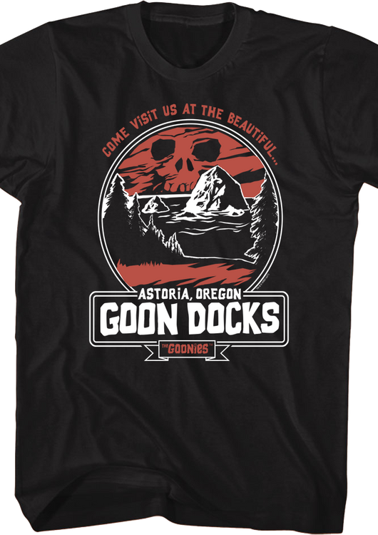 Visit Us At The Beautiful Goon Docks Goonies T-Shirt - main product image
