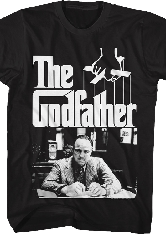 Vito Corleone Black And White Photo Godfather T-Shirt - main product image