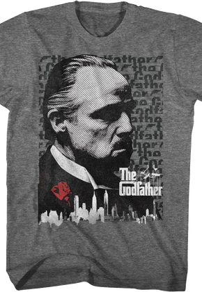 Vito Corleone Skyline Godfather T-Shirt
