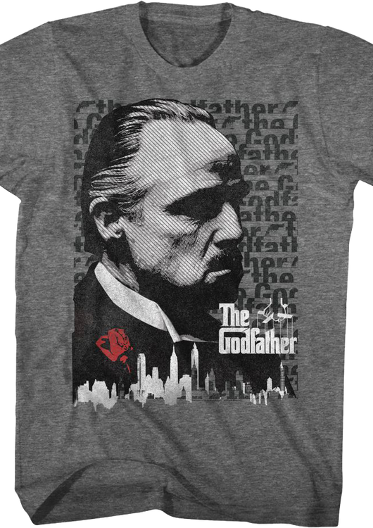 Vito Corleone Skyline Godfather T-Shirt - main product image