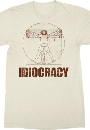 Vitruvian Man Idiocracy T-Shirt