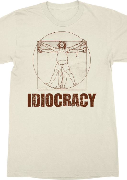 Vitruvian Man Idiocracy T-Shirt - main product image