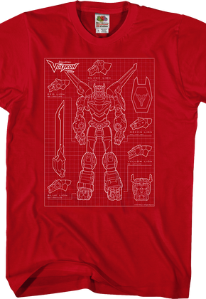 Voltron Schematic T-Shirt