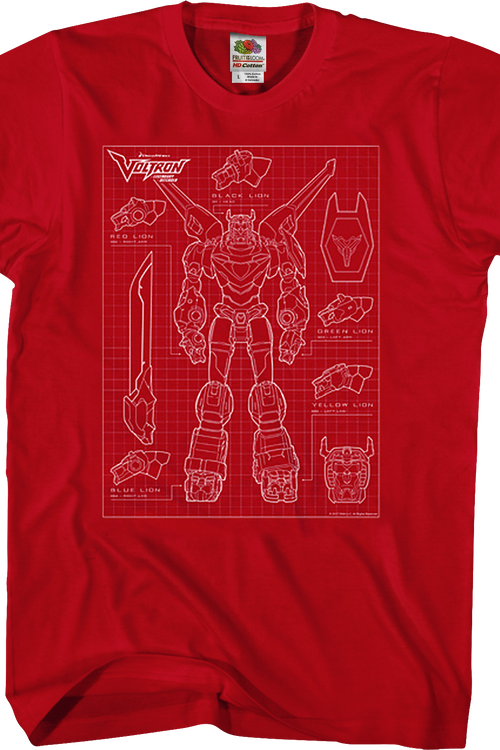Voltron Schematic T-Shirtmain product image