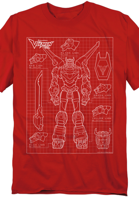 Voltron Schematic T-Shirt - main product image