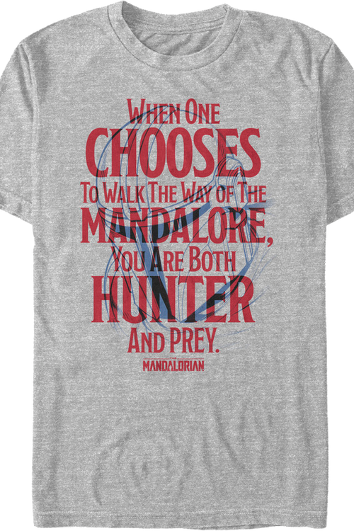 Walk The Way Of The Mandalore Star Wars The Mandalorian T-Shirtmain product image