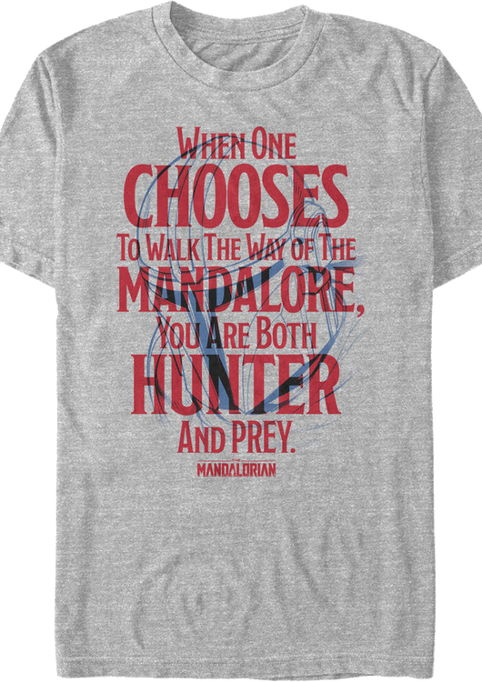 Walk The Way Of The Mandalore Star Wars The Mandalorian T-Shirt - main product image