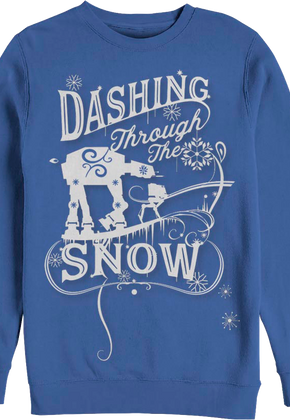 Walkers Dashing Through The Snow Star Wars Sweatshirt