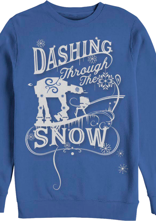 Walkers Dashing Through The Snow Star Wars Sweatshirt - main product image