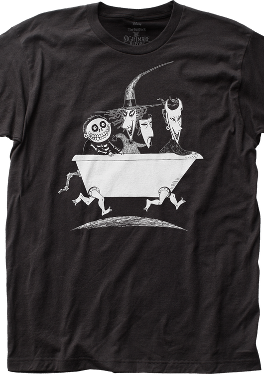Walking Bathtub Nightmare Before Christmas T-Shirt - main product image