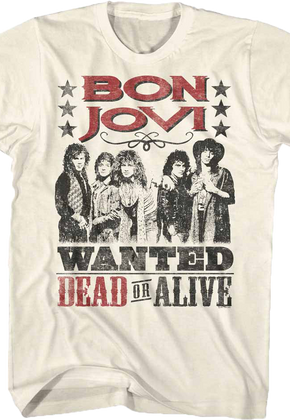 Wanted Dead Or Alive Bon Jovi T-Shirt